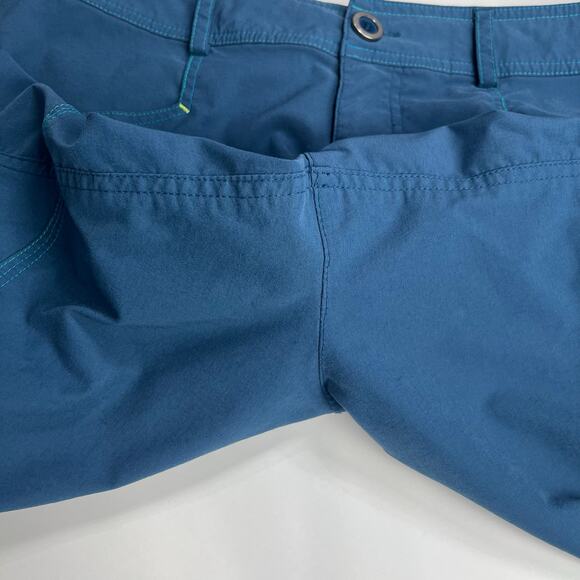 Title Nine Trail Mix Capri Pants Womens Sz 6 Blue Cargo Cropped‎ Hiking Outdoor - Picture 13 of 16